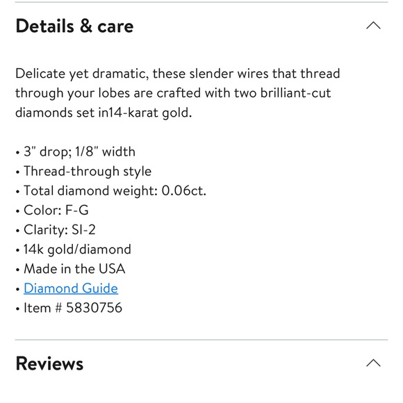 Zoe Chicco diamond and 14k gold threader earrings - Picture 9 of 9